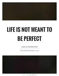 Life Is Not Meant To Be Perfect Picture Quotes