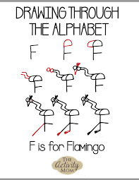 Step by step drawings for each letter of the alphabet. The Activity Mom Drawing Through The Alphabet Letter F The Activity Mom