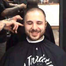 Shaving My Head Stephen Spanos GIF