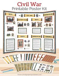 Structure (or symbolism), word choice, imagery, figurative language, and theme and tone. American Civil War Project Display Board Poster Kit Printable School Project Printables