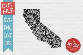 Download Clip Art Art Collectibles Eps Cut File California Dfx California Mandala Svg
