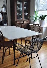 Naturally, you can use a longer one, but for most 6 feet desk surface will be large enough, if not too large. Faux Marble Ikea Hack Dining Table A Year In Review Restless Oasis