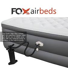 Best Inflatable Bed By Fox Airbeds Plush High Rise Air Mattress In King Queen Full And Twin Xl California King Best Inflatable Bed Inflatable Bed Air Mattress
