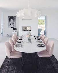 Nice 54 Stylish Dining Room Ideas To Make Your House More Colorful More At Https Decoratrend Com 2 Stylish Dining Room Pink Dining Chairs Modern Dining Room