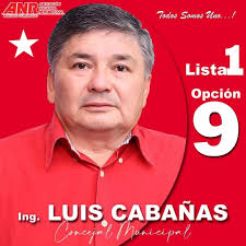 SaltoDelGuaira ELECCIONES GENERALES Este 10 de octubre vota por el Ing. Luis  Cabañas para rescatar nuevamente la preponderancia del elenco municipal con  proyectos para la cultura y los adolescentes Luis Cabañas Lista