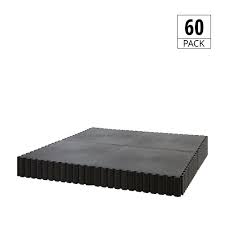 Roll out vinyl flooring works well as garage matting and is one of the best garage floor options available. Garage Flooring 60 Pack 5m X 3m Interlocking Pvc Floor Tiles 50cm Duratile Black Duramat Uk