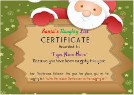 Here's a nice assortment of grocery lists to print, most are available via pdf downloads but there are a few in excel and doc format too. 11 Naughty Or Nice Certificates Fun And Exciting From Santa Demplates