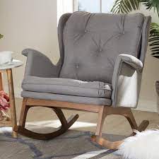 pin by alejandro gomez hernandez on cosas que comprar in 2021 rocking chair upholstered rocking chairs mid century modern rocking chair