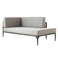 Meridienne De Jardin En Resine Canape Jardin Coussin Gris Meridienne