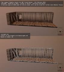 War Legacy Wwi Trench Bunker Modular Assets 3d Maya Zbrush Quixel Vascogdm Game Asset Art Modular Ww1 Trench Bunker Wirefr Zbrush Toolbag Uvs