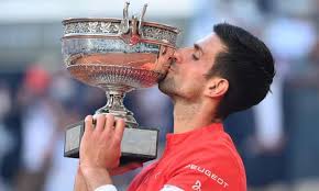 Novak djokovic wins 19th major after battling back from two sets down in french open final. Novak Djokovic Rallies To Beat Stefanos Tsitsipas In Epic French Open Final French Open 2021 The Guardian