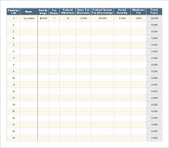 8 Salary Paycheck Calculator Doc Excel Pdf Free