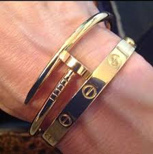 Men S Rustic 18k Gold Cuff Nail Bracelet Bangle 100 Exclusive Mens Gold Bracelets Mens Gold Jewelry Bracelets For Men