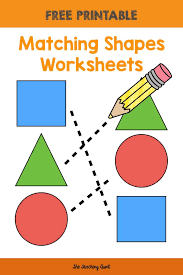 Choose the copy that suits your child's needs. Matching Shapes Worksheets The Teaching Aunt