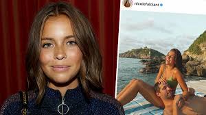 Adem Berisha i Mexiko med flickvännen Nicole Falciani