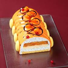 Buche Glacee Exotique Au Thermomix Recette Desserts Fantaisie Recette Entremet Recette Sans Cuisson