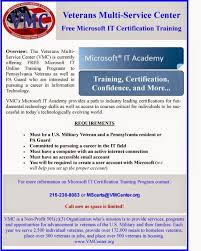 Free It Training And Certification Program For Veterans Http Military Civilian Blogspot Com 2014 10 Free It Trainin Veteran Jobs Veterans Programs Veteran