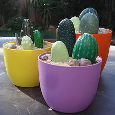 Cómo pego las piedras del cactus o con qué, por favor responda rápido. Pintar Cactus Piedra Para Cubierta O El Patio Askix Com