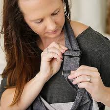 Kids N' Such Baby Nursing Cover for Breastfeeding with Sewn-in Burp Cloth &  Matching Pouch, Chambray: Buy Online at Best Price in Egypt