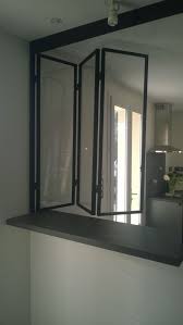 Verriere Ouvrant Accordeon Acier Cuisine Verriere Cuisine Ouverte Verriere Idee Decoration Cuisine