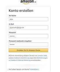 Amazon anmeldung name