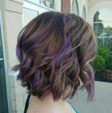 Pin By Rebecca D On Hair Purple Highlights Brown Hair Purple Hair Streaks Hair Streaks
