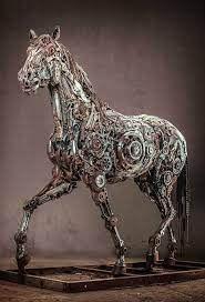 Steampunk Animal Sculptures Made Of Scrap Metal By Hasan Novrozi Metal Art Metal Tree Wall Art Sculpture