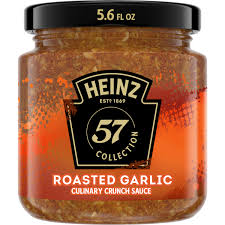 Heinz 57 Collection Culinary Crunch Roasted Garlic Crunch Sauce, 5.6 fl oz  | Meijer