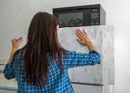 Find the proper replacement doors for your refrigeration equipment. How To Give A Refrigerator A Makeover With Wallpaper How Tos Diy