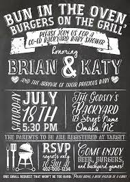 Backyard Co Ed Bbq Baby Shower Chalkboard Print Invitation Etsy Baby Shower Bbq Baby Shower Chalkboard Couples Baby Showers
