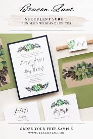 Moss Succulent Wedding Invitations Beacon Lane Succulent Wedding Invitations Etsy Wedding Invitations Wedding Invitations
