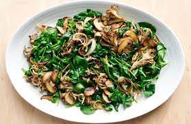 Sheet Pan Roasted Mushrooms And Spinach Recipe Recipe In 2021 Roasted Mushrooms Recipes Stuffed Mushrooms