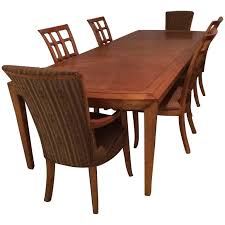 Please do not buy the listing! Magnificent Very Long Maple Dining Table And Six Matching Chairs By Henredon For Sale At 1stdibs