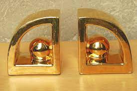 Solid Gold Love These Vintage Bookends Vintage Bookends Mid Century Vintage Home Accessories