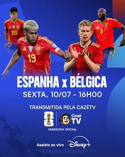 HOJE TEM JOGA&Ccedil;O! DIA DE ESPANHA X B&Eacute;LGICA POR UMA VAGA NA SEMIFINAL DA COPA DO MUNDO! 😱🔥 Quem leva, f&atilde; de esporte? 👉 Assista &agrave; Espanha x B&eacute;lgica, nesta sexta-feira (10),