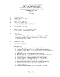 CHARTER TOWNSHIP OF SUPERIOR REGULAR BOARD MEETING SUPERIOR CHARTER  TOWNSHIP HALL 3040 N. PROSPECT, YPSILANTI, MI 48198 DECEMBER