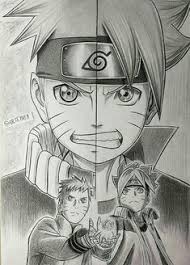 Boruto Gambar Anime Naruto Pensil Di 2020 Ilustrasi Komik Ilustrasi Karakter Naruto And Sasuke