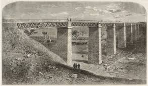 The Moorabool Viaduct On The Melbourne And Ballarat Railway Australia Antique Print Map Room Melbourne Antique Prints Over The River