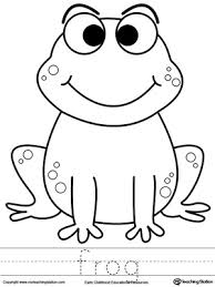 Coloring books for boys and girls of all ages. Frog Coloring Page And Word Tracing Myteachingstation Com