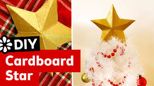 Printable christmas decorations, easy to make. Diy 3d Cardboard Star Christmas Tree Topper Sea Lemon Youtube