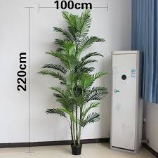 Gunstige 7ft 5 Stangen Kunstliche Pflanzen Real Touch Silk Palm Kunstliche Baum Tropical Gefalschte Pflanzen Home Kunstliche Pflanzen Kunstlicher Baum Pflanzen