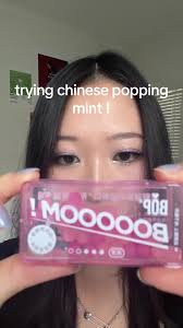trying chinese popping breath mint :P