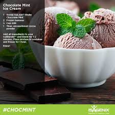 Isagenix Chocolate Mint Ice Cream Isagenix Shake Recipes Isagenix Snacks Mint Chocolate Ice Cream
