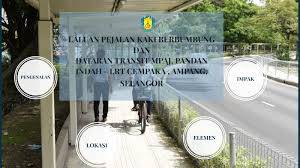 Progres kerja infra (sebahagian wearing course yang siap berhampiran laluan pejalan kaki berbumbung). Laluan Pejalan Kaki Dataran Transit Mpaj By Harith Ismail