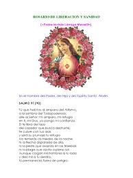 Rosario de liberacion y sanacion, vol. Rosario De Liberacion Y Sanidad Maria Madre De Jesus Oracion