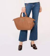 Crafted from soft leathers and suedes, tory burch has satchels, totes. Tory Burch Leather Ivy Slouchy Satchel Lyst