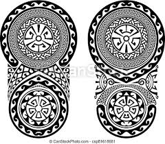 Other people choose designs that look cool and take advantage of the space and shape that the arm gives, the placement and how much it can be seen, or both. Half Sleeve Tribal Tattoo Vector Illustration Canstock