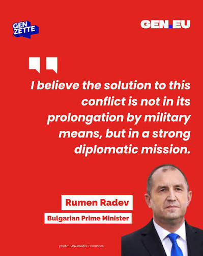 Bulgarian Prime Minister Rumen Radev announced on Tuesday that Bulgaria  will withdraw from the pro-Ukrainian Coalition of the Willing, a group of  nations that support Ukraine against the Russian aggression. ㅤ Radev