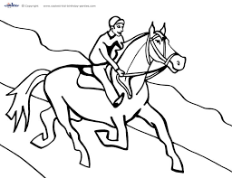 Print out this page and color it with directions: Printable Horse Coloring Page 5 Coolest Free Printables
