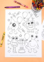 Monster coloring pages free printable. Monster Coloring Pages Free Printables Happiness Is Homemade